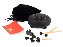 Hayman Tongue Drum de 6” Do Mayor 8 Notas Negro