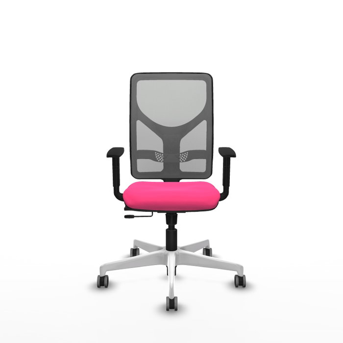 PIQUERAS Y CRESPO Silla de oficina Motilla Rosa y Gris PIQUERAS Y CRESPO Silla de oficina Motilla Rosa y Gris