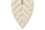 DKD Home Decor Set de 2 Decoraciones de Pared de Bambú Abanico, 27x2x55 cm