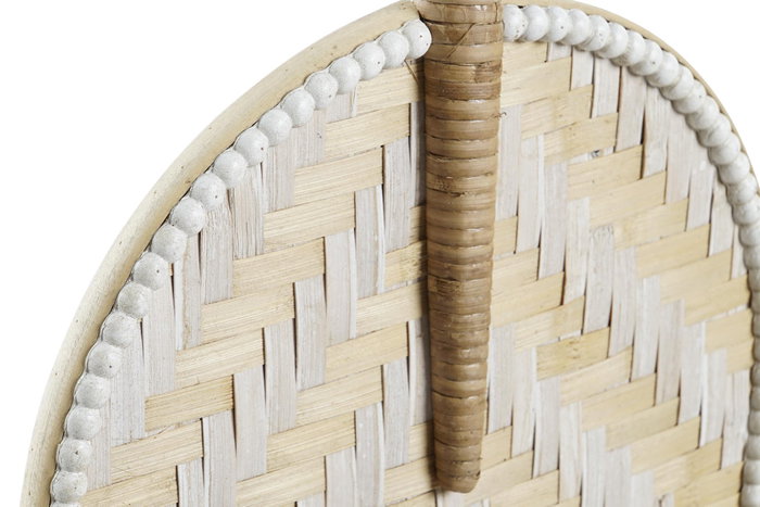 DKD Home Decor Set de 2 Decoraciones de Pared de Bambú Abanico, 27x2x55 cm