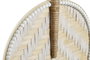 DKD Home Decor Set de 2 Decoraciones de Pared de Bambú Abanico, 27x2x55 cm