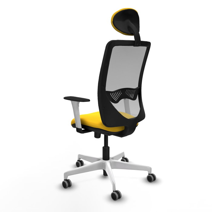 PIQUERAS Y CRESPO Silla de oficina Zulema con mecanismo Sincro, Amarillo y Gris PIQUERAS Y CRESPO Silla de oficina Zulema con mecanismo Sincro, Amarillo y Gris