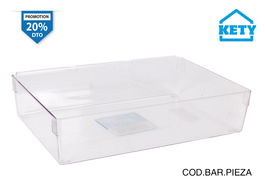 Kety Caja Ordenacion Modular 22.5 cm x 15.5 cm x 5.3 cm K (12 Unidades)