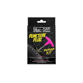 Muc-Off Kit de reparación de tapones de punción para neumáticos tubeless - Incluye punzón/escariador, 5 tapones gruesos y 5 delgados