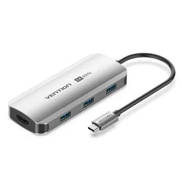 Vention TGESB Docking Station 5 en 1 USB-C con HDMI 4K y PD 100W Azul