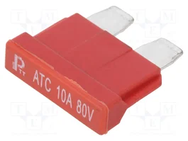 ESKA Fusible de cartucho 10A 80VDC 19mm Rojo