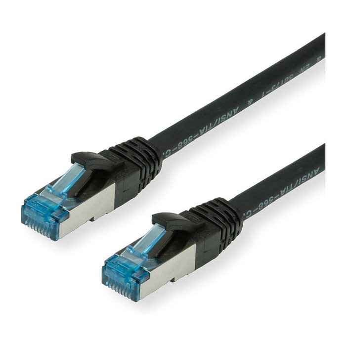 VALUE Patchkabel Cat.6a S/FTP Negro 0,3 m VALUE Patchkabel Cat.6a S/FTP Negro 0,3 m