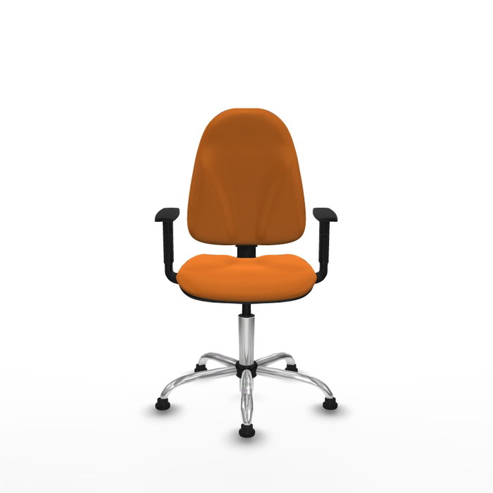 PIQUERAS Y CRESPO Silla de oficina Algarra Naranja con Brazos 1D