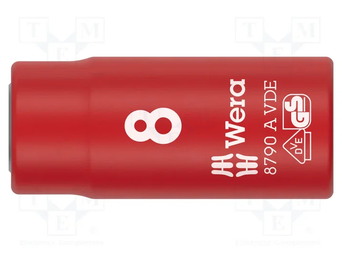 WERA Vaso Hexagonal Aislado 8mm 1/4 de Pulgada WERA Vaso Hexagonal Aislado 8mm 1/4 de Pulgada
