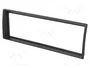 4CARMEDIA Bastidor de montaje de radio 1 DIN para VW Golf II, Negro