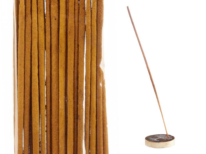 Acorde 30 Barras de Incienso con Soporte de Madera Surtido de 6 Colores (Azul, Gris, Marrón, Menta, Rosa, Verde) y 5 Aromas - Varilla 0.2x0.2x25.5 cm (Set de 72)