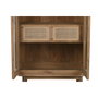 DKD Home Decor Vitrina Teca y Cristal Natural 80x45x190 cm