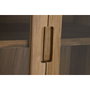 DKD Home Decor Vitrina Teca y Cristal Natural 80x45x190 cm