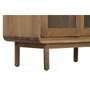 DKD Home Decor Vitrina Teca y Cristal Natural 80x45x190 cm