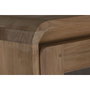 DKD Home Decor Vitrina Teca y Cristal Natural 80x45x190 cm