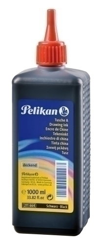 Pelikan Tinta china negra bote 1 litro Pelikan Tinta china negra bote 1 litro