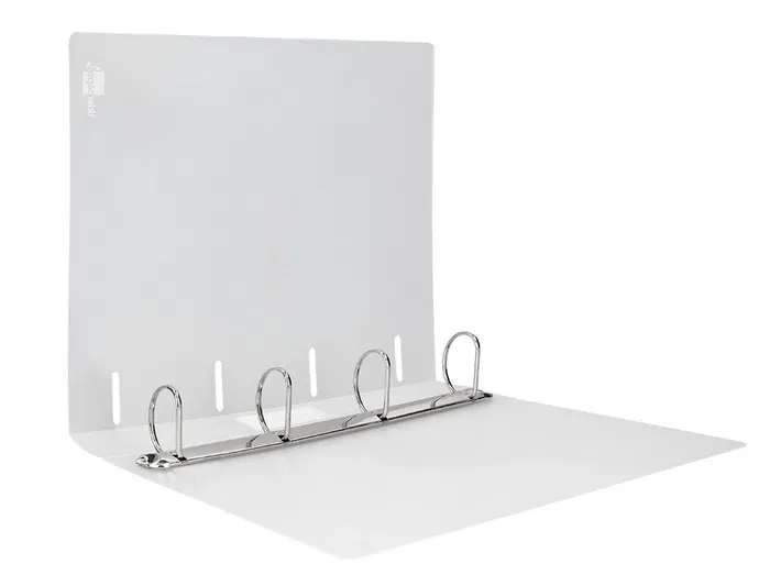 Liderpapel Carpeta 4 Anillas Mixtas 40 mm Polipropileno DIN A4 Transparente