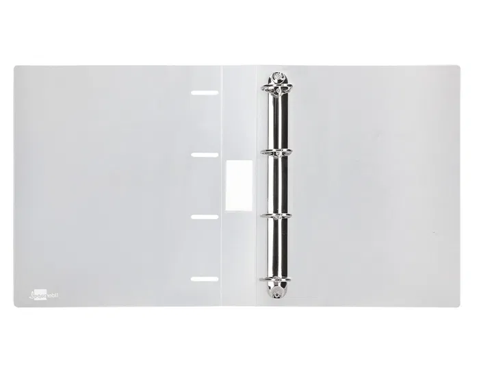 Liderpapel Carpeta 4 Anillas Mixtas 40 mm Polipropileno DIN A4 Transparente