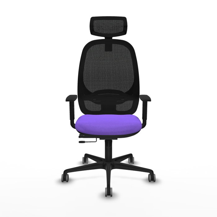 PIQUERAS Y CRESPO Silla de oficina Cilanco con mecanismo Sincro/Traslack Lila y Negro PIQUERAS Y CRESPO Silla de oficina Cilanco con mecanismo Sincro/Traslack Lila y Negro