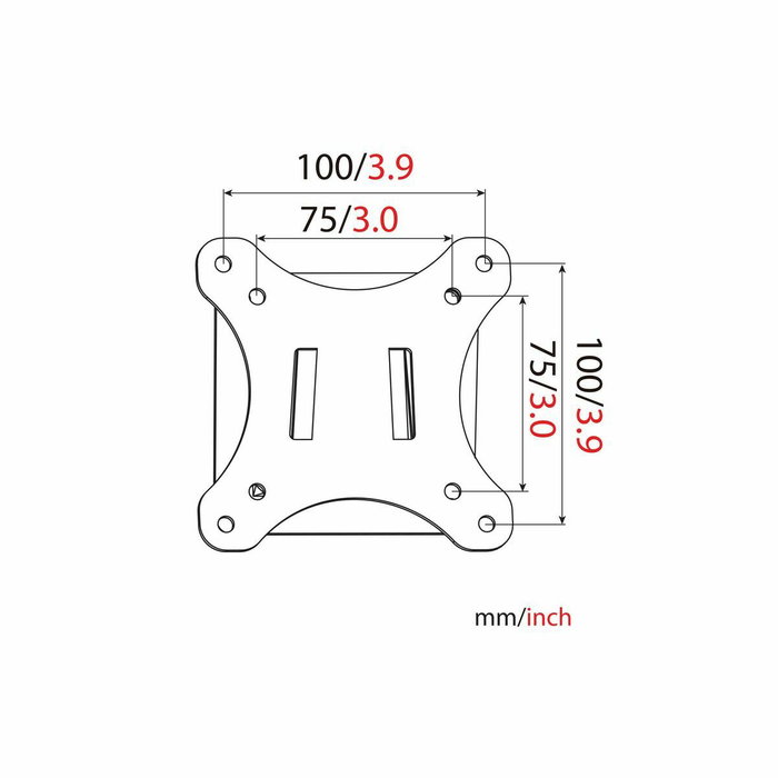 Digitus DA-90303-1 Soporte de Pared para Monitor Negro