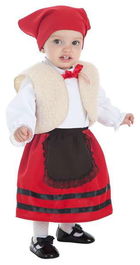 Creaciones Llopis Disfraz Bebe Pastora con Chaleco Talla 0-12 Meses