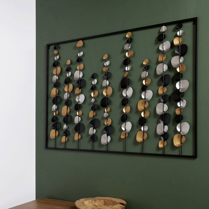 Home Deco Factory Mural Decorativo de Flores de Metal 100x70 cm Home Deco Factory Mural Decorativo de Flores de Metal 100x70 cm