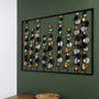 Home Deco Factory Mural Decorativo de Flores de Metal 100x70 cm