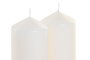 DKD Home Decor Set de 2 Velas Blancas de Cera Parafina