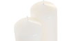 DKD Home Decor Set de 2 Velas Blancas de Cera Parafina