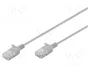 Digitus Cable de conexión CAT 6 U-UTP Slim, 0,3 m, Gris