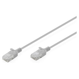 Digitus Cable de conexión CAT 6 U-UTP Slim 0,3 m Gris