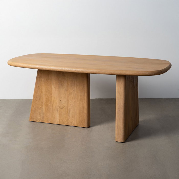 Mesa Comedor Natural Madera de Mango 180 X 90 X 76 cm