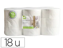 Q-connect Papel Higiénico Jumbo Industrial Celulosa Virgen 18 Rollos