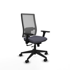 PIQUERAS Y CRESPO Silla de oficina Horna con mecanismo Sincro/Traslack Gris