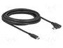 DeLOCK Cable USB Type-C a USB Type-C 8K 60W 3m Angular Negro
