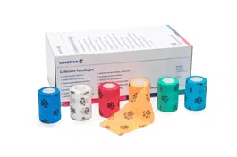 Covetrus Venda Cohesiva 10 cm X 4,5 M 18Ud Colores y Dibujos