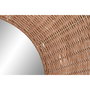 DKD Home Decor Espejo Tropical Marron Ratan Metal 98 x 98 cm