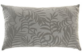 DKD Home Decor Cojín de Algodón Gris Jaquard 70x40 cm