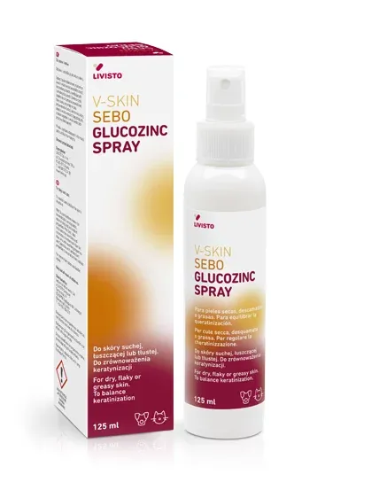 Livisto V-SKIN SEBO GLUCOZINC SPRAY 125 ML
