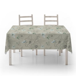 Hermia ASR-TBLCLT25-47 Mantel de Mesa 140 x 300 cm - Lujosa Mezcla 50% Algodón y 50% Poliéster, Elegante y Duradero, Fácil de Cuidar