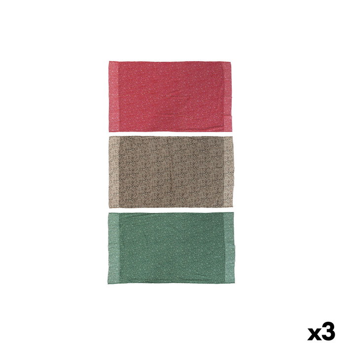 DKD Home Decor Set de 3 Toallas KENYA 100x180 cm Surtidas