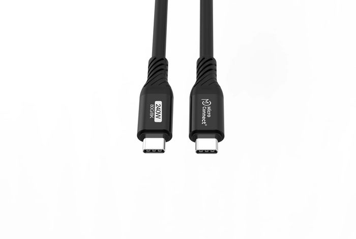 MicroConnect Cable USB-C 0,5m USB4 Gen 4 240W 80Gbps