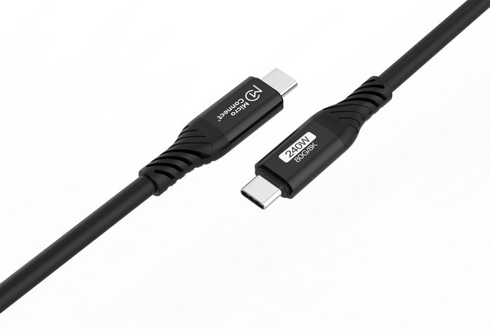 MicroConnect Cable USB-C 0,5m USB4 Gen 4 240W 80Gbps