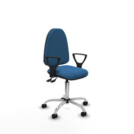 PIQUERAS Y CRESPO Silla de oficina Aýna en Azul claro con mecanismo Asincro