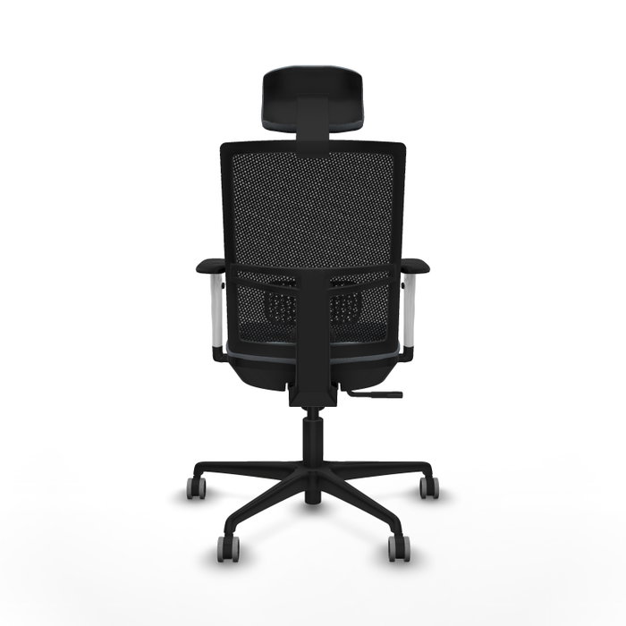 PIQUERAS Y CRESPO Silla de oficina Yunquera con mecanismo Sincro, Gris y Negro