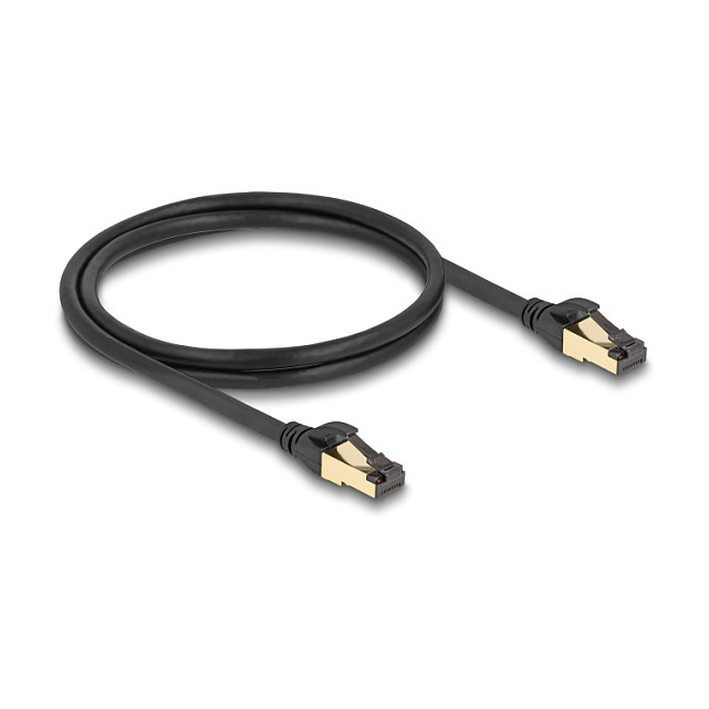 DeLOCK Cable de red RJ45 Cat.6A S/FTP Negro 1 m DeLOCK Cable de red RJ45 Cat.6A S/FTP Negro 1 m