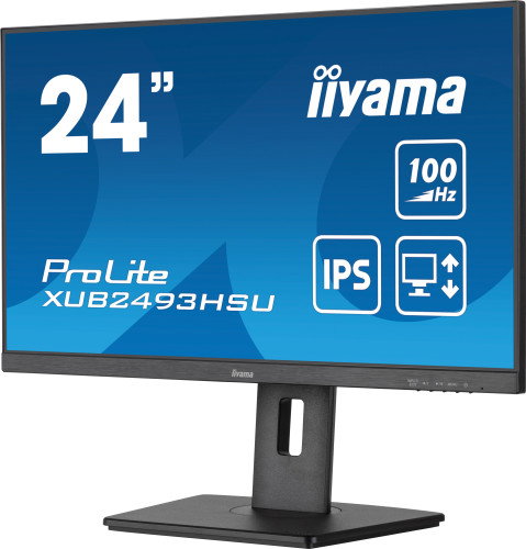 Iiyama XUB2493HSU-B7 Monitor 24" IPS 100Hz USB Hub Altura Ajustable Full HD Mate