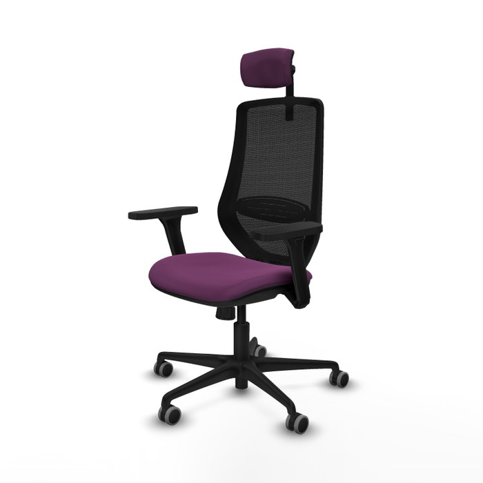 PIQUERAS Y CRESPO Silla de oficina Mardos Morado y Negro con mecanismo Sincro PIQUERAS Y CRESPO Silla de oficina Mardos Morado y Negro con mecanismo Sincro