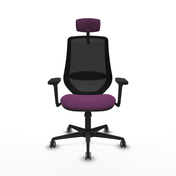 PIQUERAS Y CRESPO Silla de oficina Mardos Morado y Negro con mecanismo Sincro PIQUERAS Y CRESPO Silla de oficina Mardos Morado y Negro con mecanismo Sincro