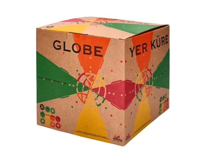 Liderpapel Globo Terraqueo con Luz Físico y Político Estilo Antiguo, Diámetro 26 cm, Esfera Educativa para Hogar y Escuela